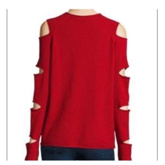 Red Skull Cashmere Slashed Sleeve sweater C49 - Picture 2 of 8